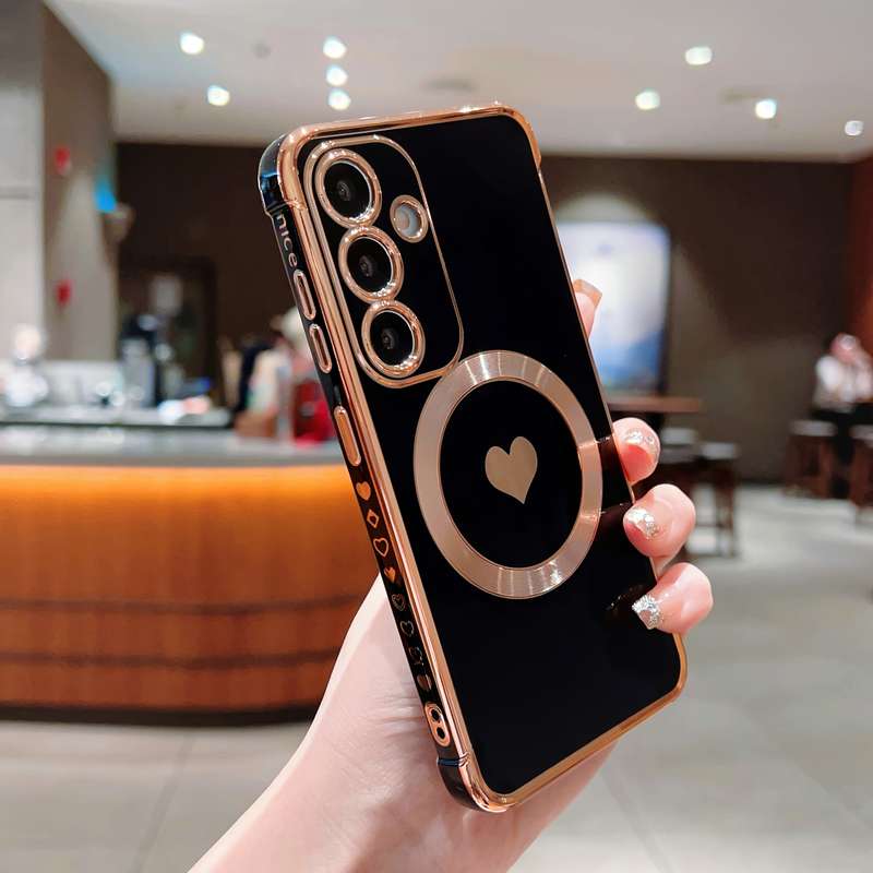 1pc Black For Samsung Galaxy S25 Plus Phone Cases