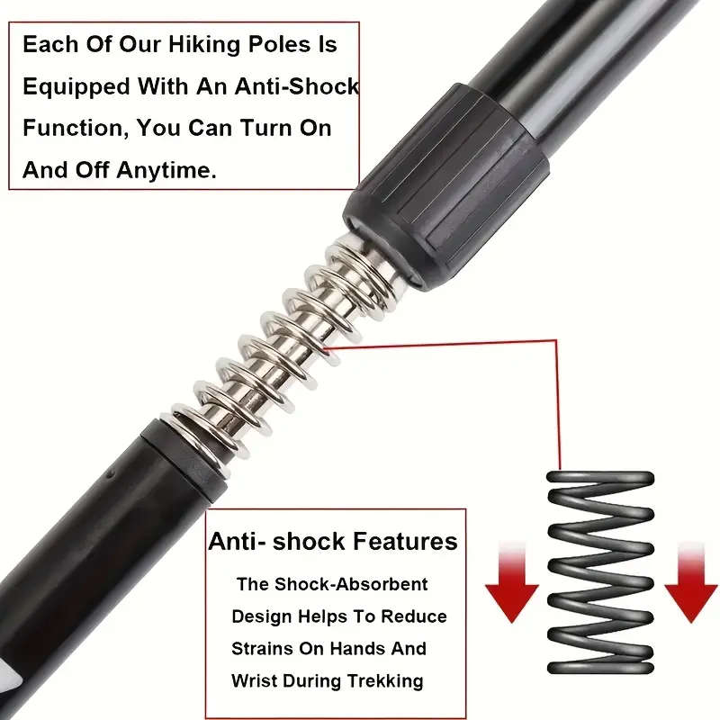 Adjustable Aluminum Trekking Poles