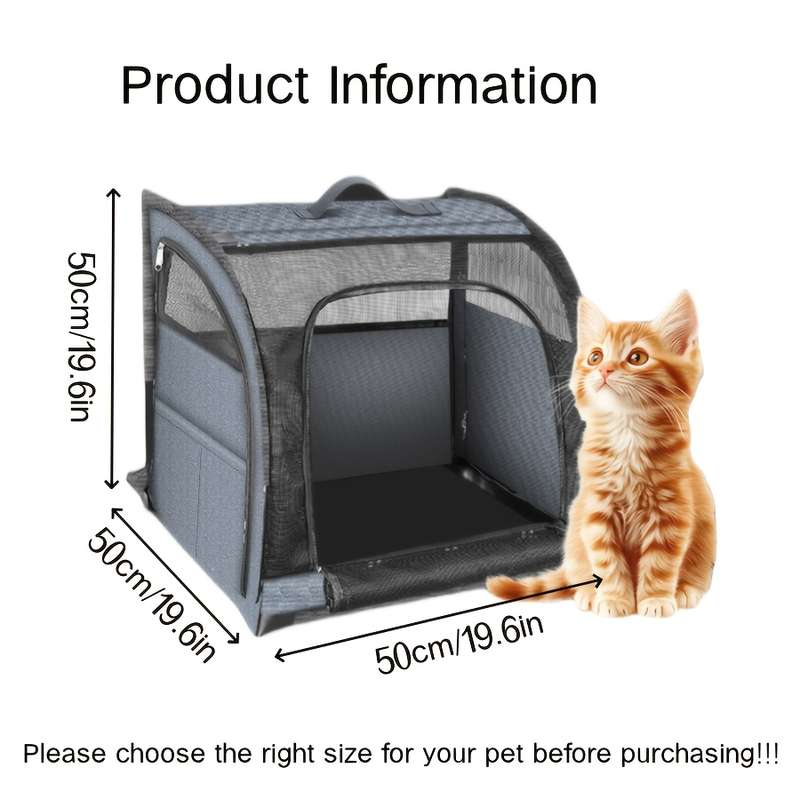 1pc 121.92cmL x 60.96cmW x 60.96cmH Pet Cage