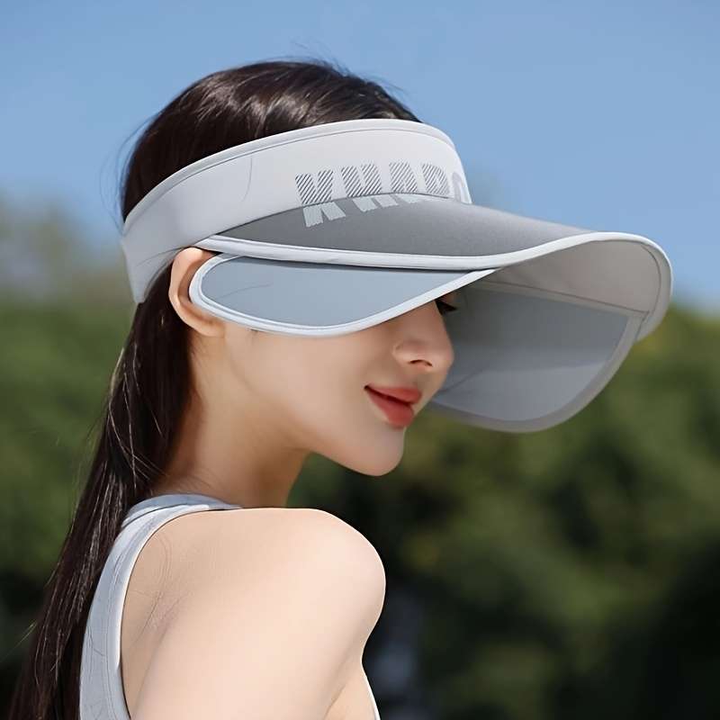 1pc Women's Summer Letter Sun Hat Adjustable|Lightweight Breathable Sun Protection Top HatSuitabl