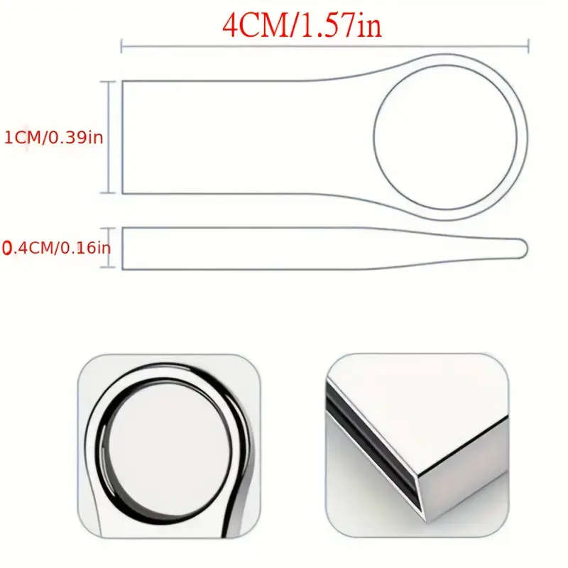 1pc Metal Usb 2.0 Flash Drive Pen Drive Usb Stick U Disk Is Suitable For All Kinds Of Products With
