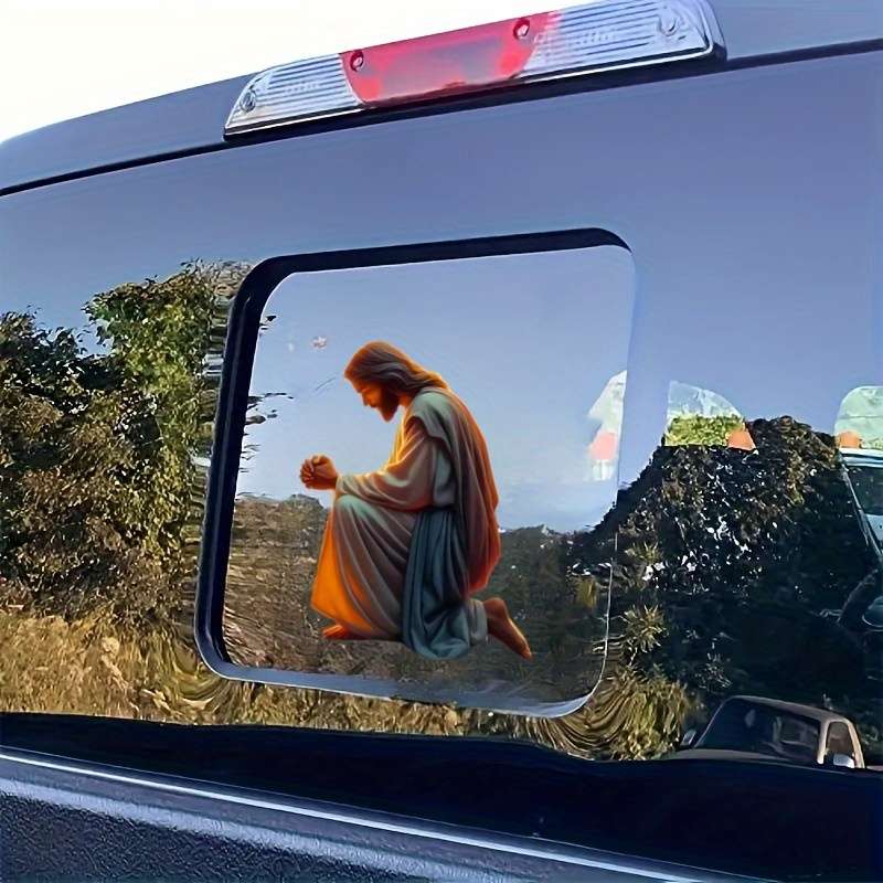 1pc   14.99cmx11.94cm Jesus Christian Themed Stickers