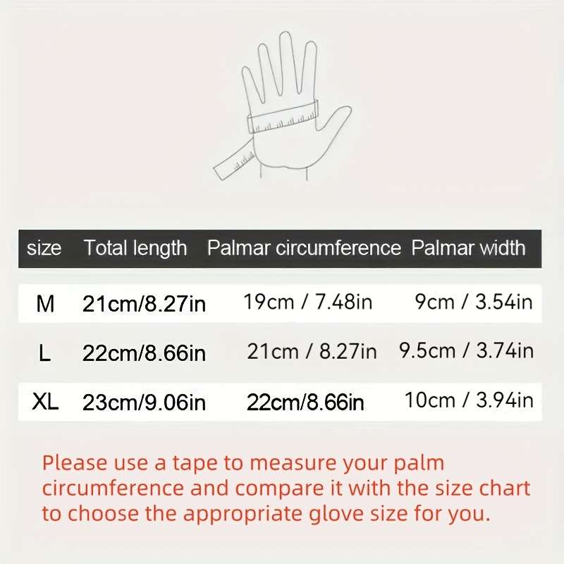 1 Pair Black Size L Outdoor Sports Gloves