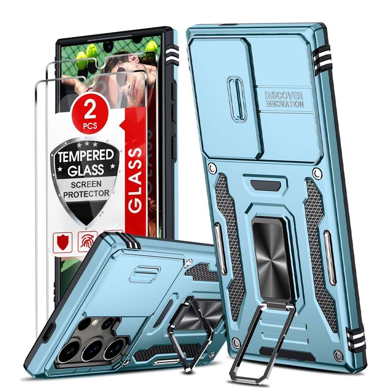 1pc Light Blue For Samsung Samsung Galaxy S23 Ultra Phone Cases