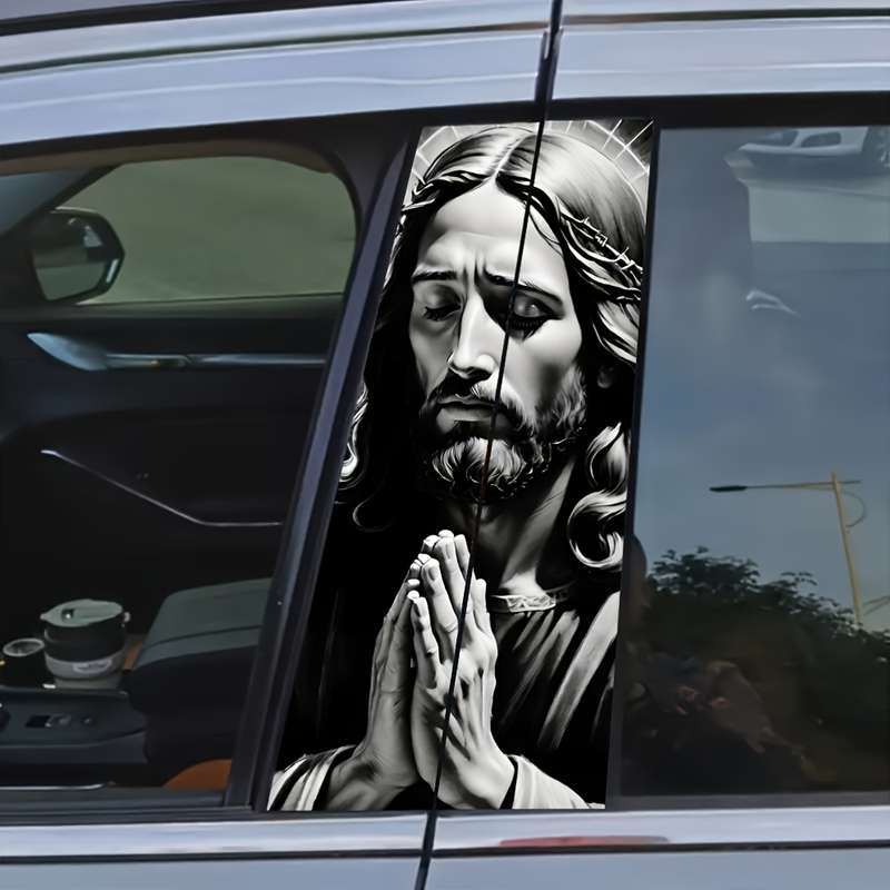 2pcs Jesus Christian Themed Stickers