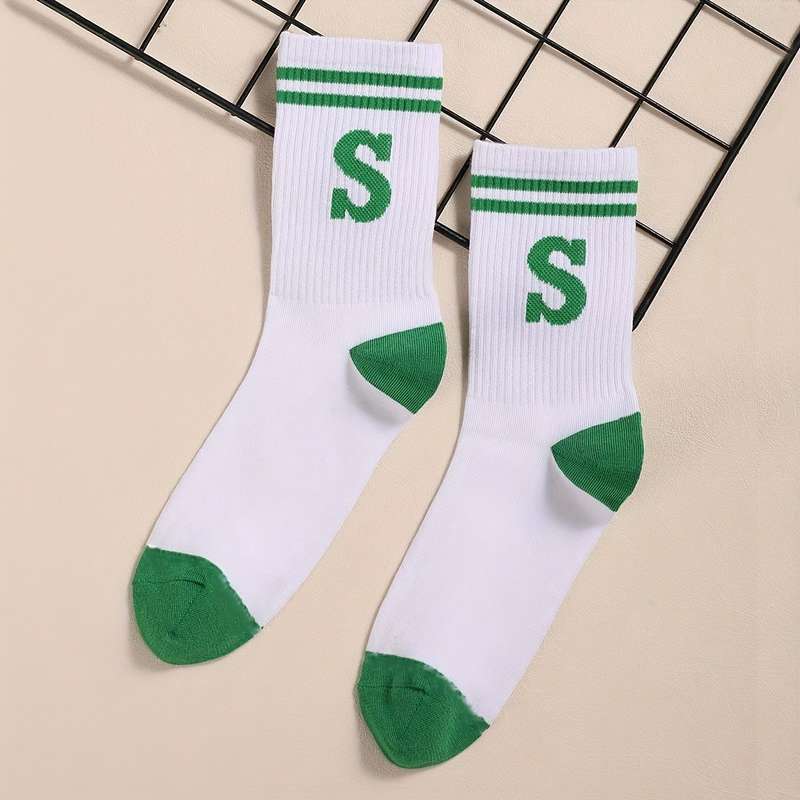 1 Pair White  Socks