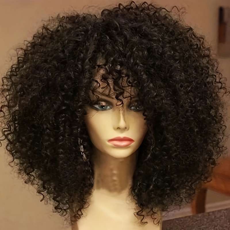 1Pc Black 40.64cm Fashion Design Wig