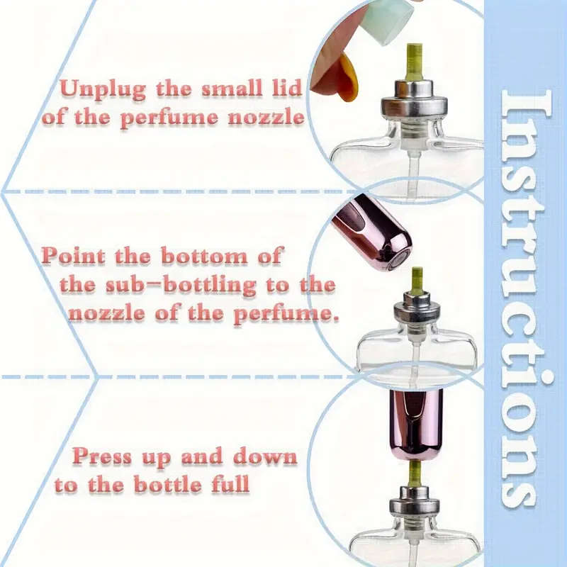 1pc 5ml Perfume Refillable Bottle with Metal Case Fine Spray Bottom Refillable Color sent randomly