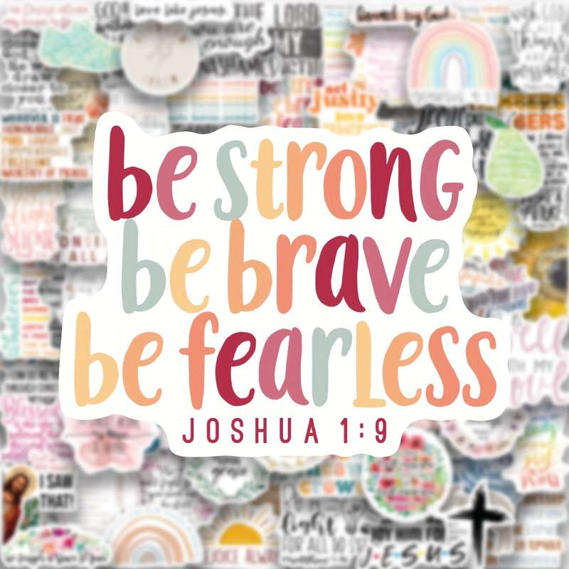 100psc Jesus Christian Themed Stickers