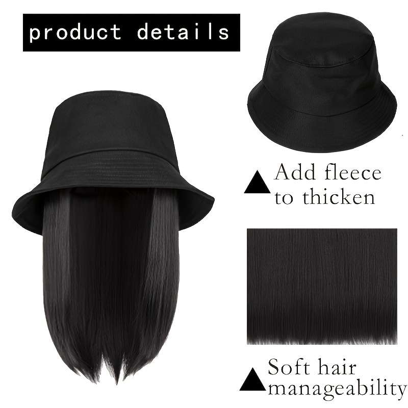1Pc Dark Brown 30.48cm Fashion Design Wig