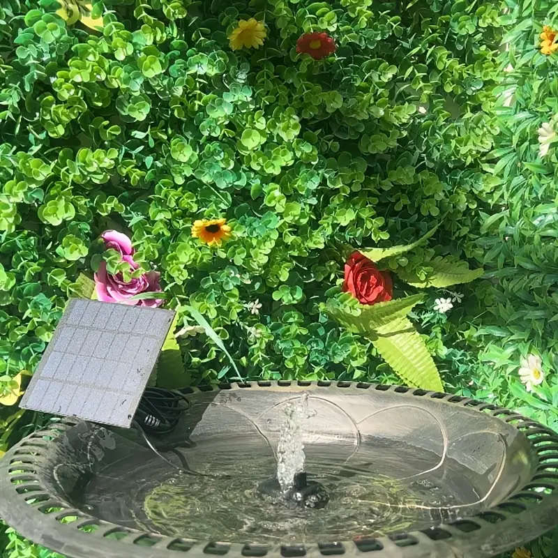 1pc 1.5W Mini Outdoor Solar Fountain Pump DIY Set No Electricity Required Suitable for Fish Ponds Ga