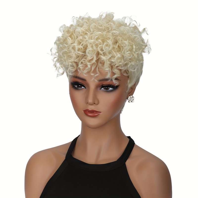 1Pc Black 20.32cm Fashion Design Wig