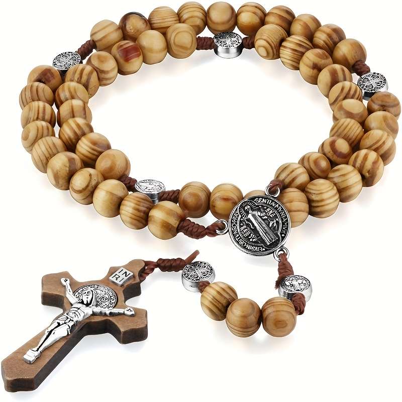 1 Piece A Brown Jesus Theme Pendant