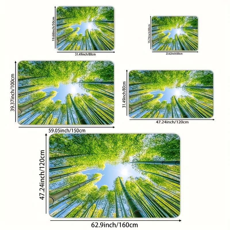 1Pc Green 15.7x23.62inch 40x60cm Floor Mat