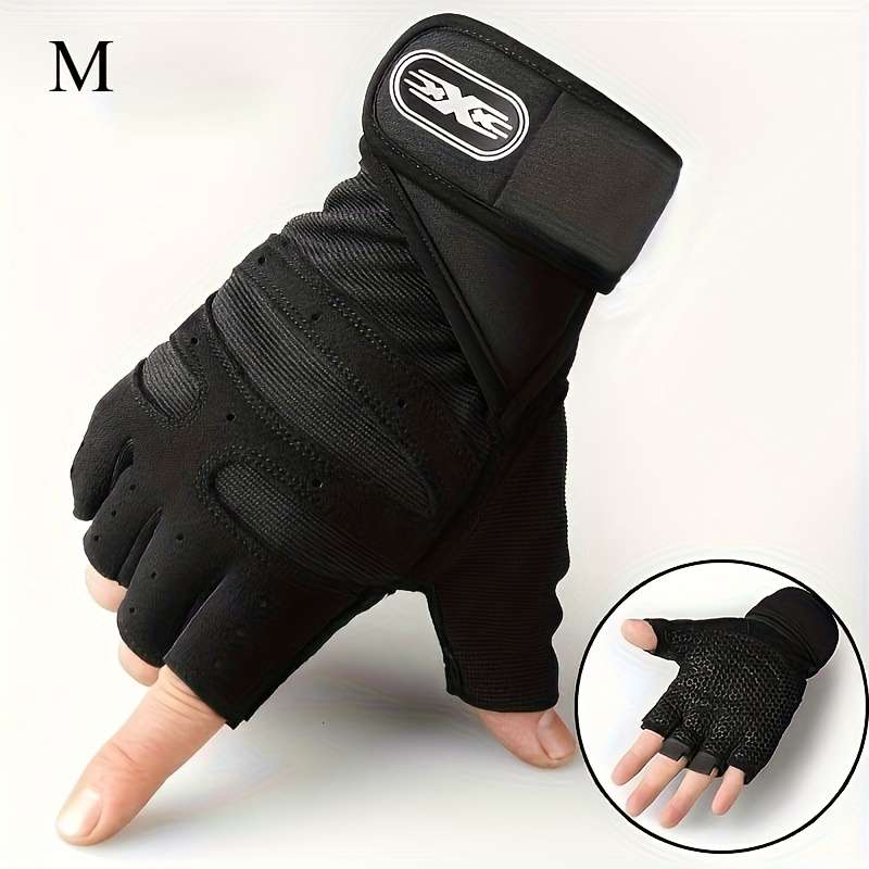 1 Pair Black Size XL Outdoor Sports Gloves