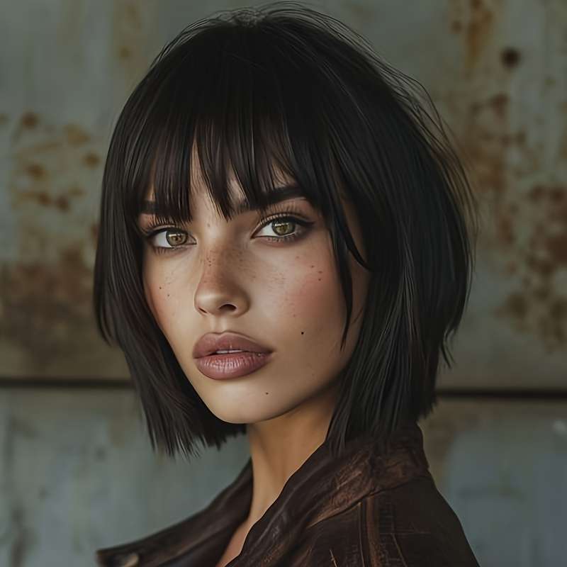 1Pc Light Brown Fashion Design Wig