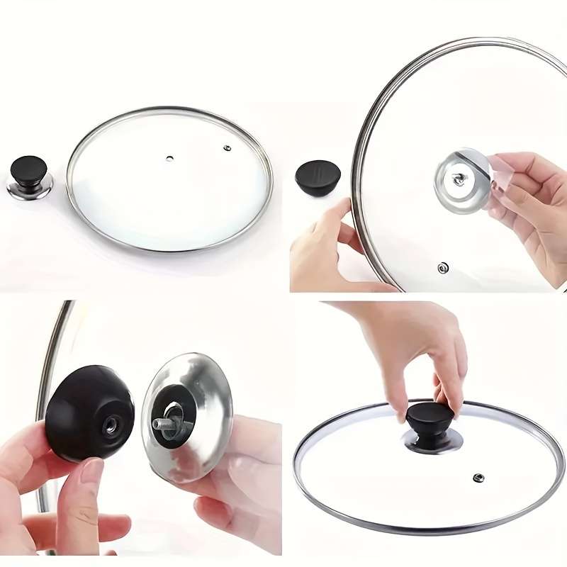 5pcs Stainless Steel Pot Lid Lifter Set Universal Pot Lid Handle Heat-Resistant Kitchen Gadg