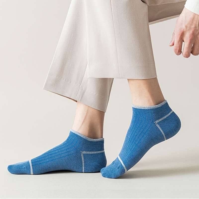 5 Pairs Random Colors Asian One Size High Elastic Socks
