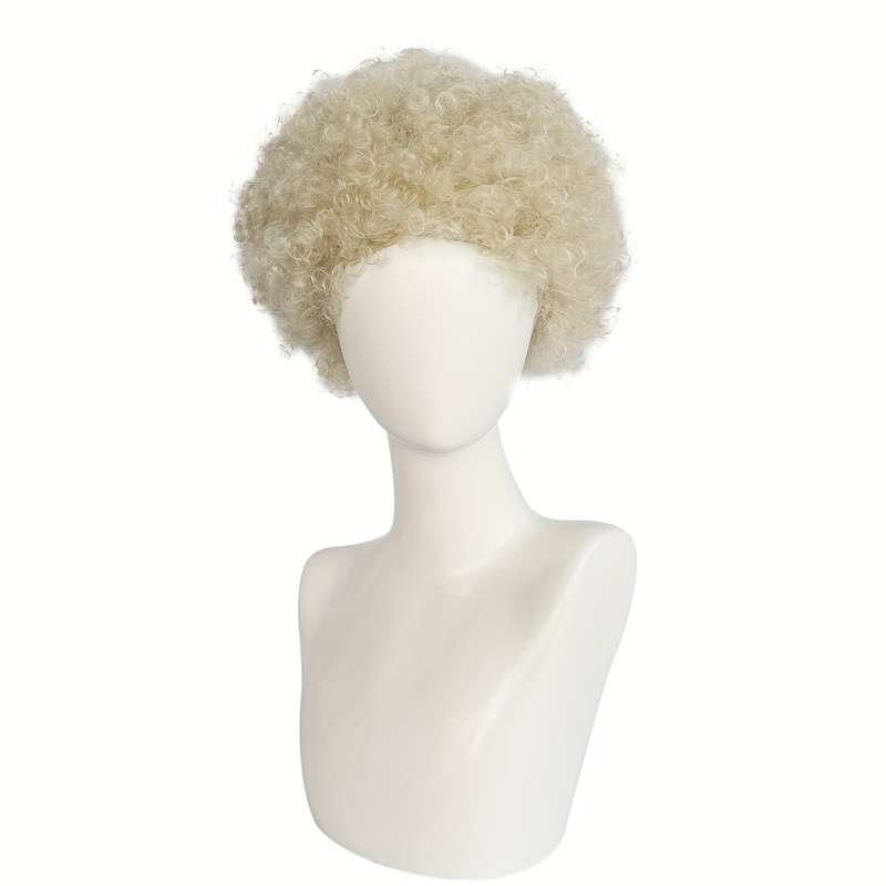1Pc Blonde 20.32cm Fashion Design Wig