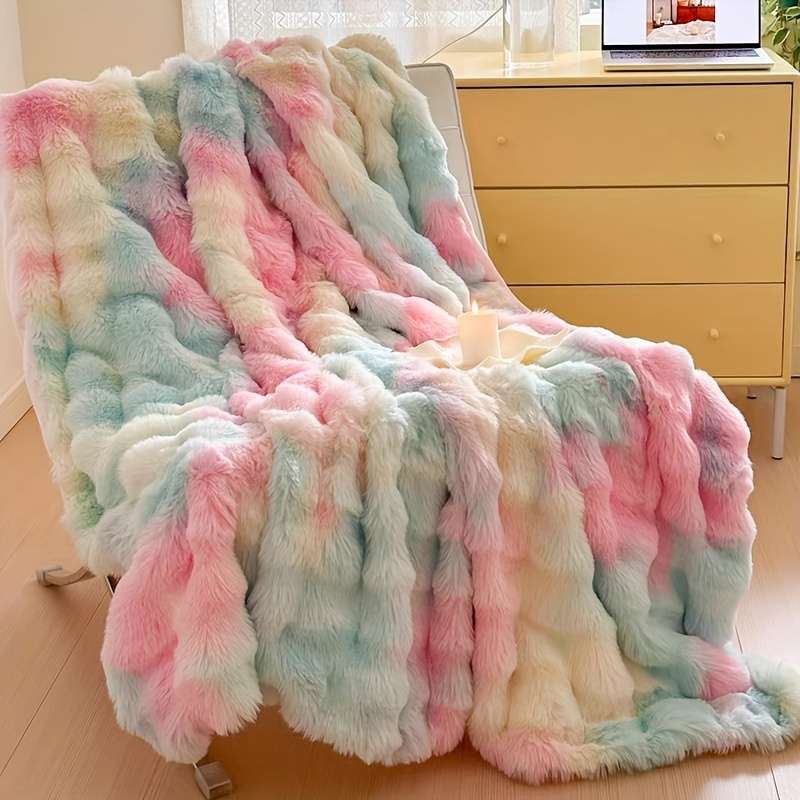1ps Blanket Color Pattern Rhyme   Black And White size 200x230cm 80x90inch