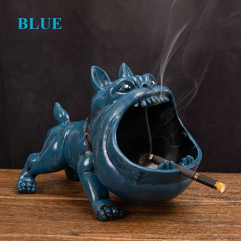 1pc A New Oversized Artistic Bully Dog Ashtray That Is Windproof And Resistant to Flies an Idea