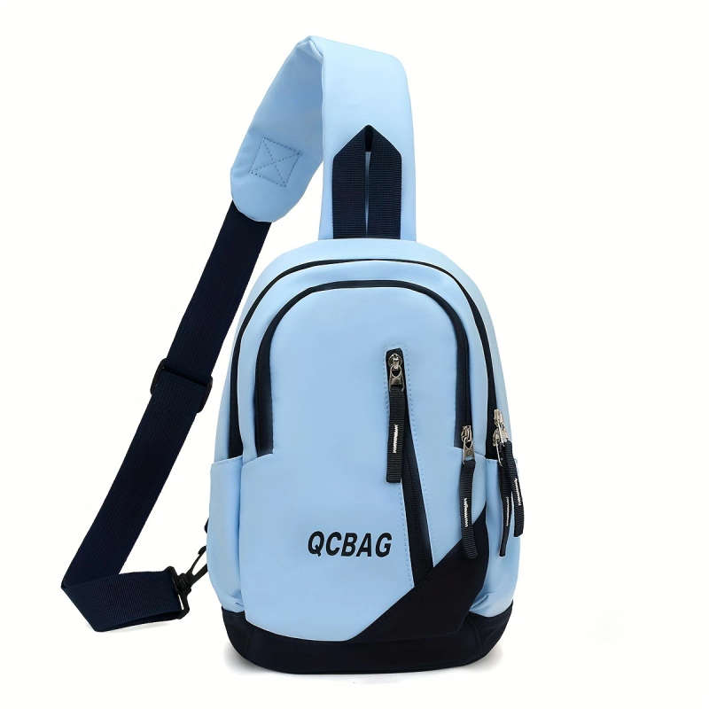 1pc Lightweight Business Small Sling Bag Casual Letter Graphic Chest Bag Crossbody Bag For Commute
