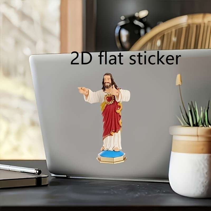 2pcs Jesus Christian Themed Stickers