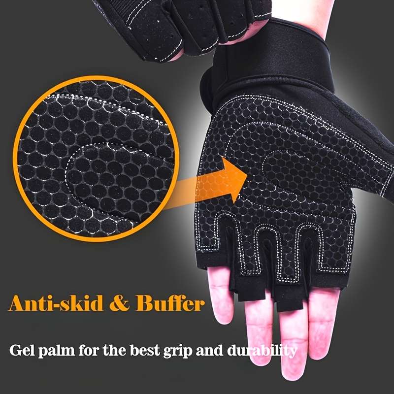 1 Pair Black Size XL Outdoor Sports Gloves