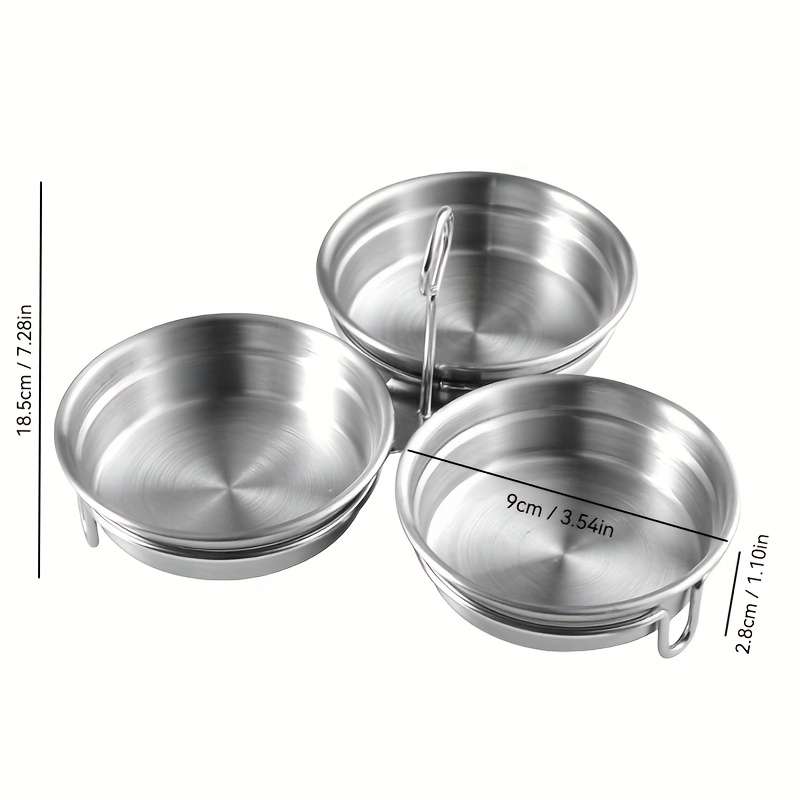 3pcs Stainless steel steaming egg mold for household boiled eggs poached eggs breakfast steam