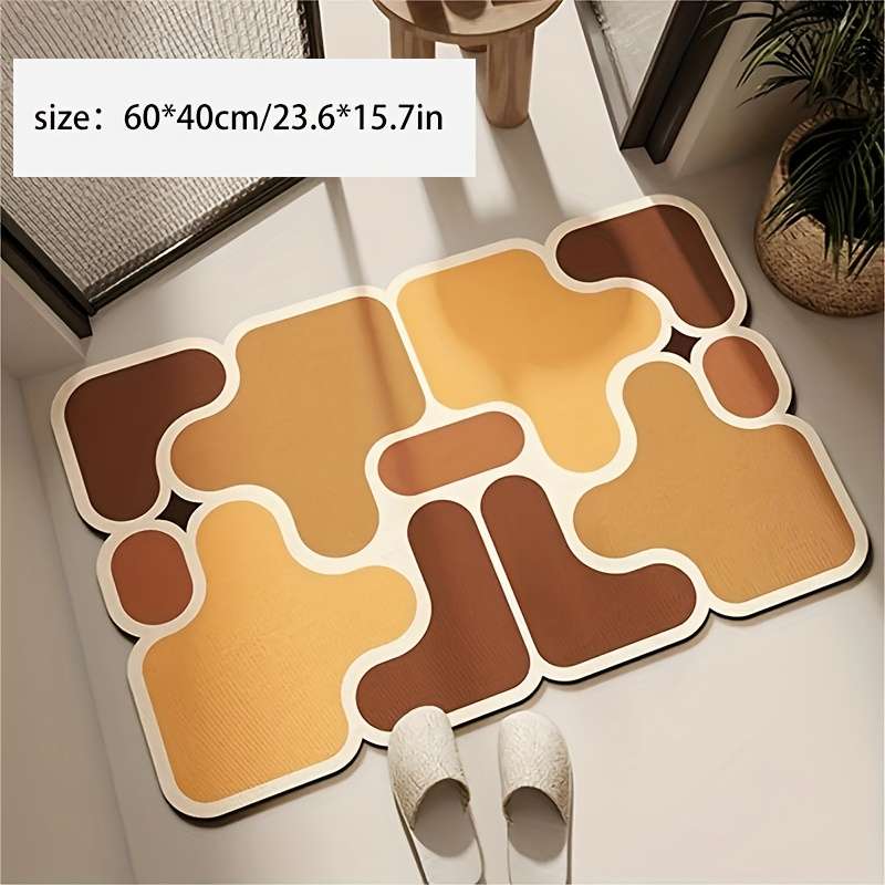 1Pc Iridescent 50x80cm 31.4x19.6inch Floor Mat