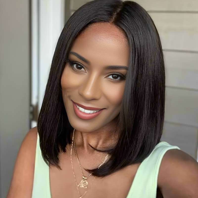 1Pc Black 30.48cm Fashion Design Wig