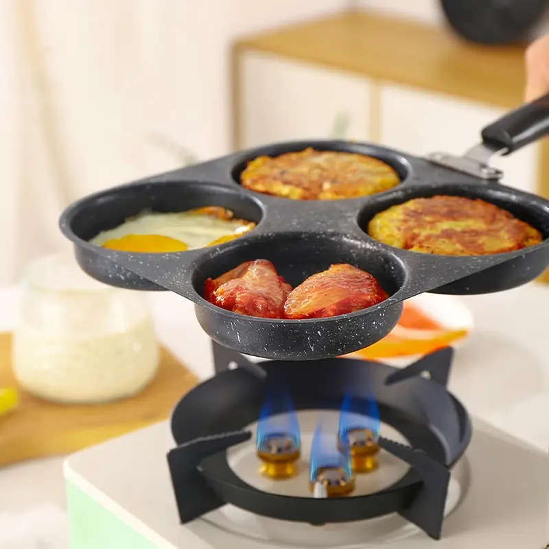 One Pot Four Cup Round Frying Pan Non Stick