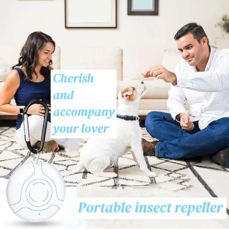 1Pc Portable Ultrasonic Pest Repeller Usb Rechargeable Mosquito Insect Repellent Indoor Outdoor Use