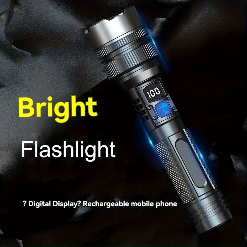 1PC Black Flashlight
