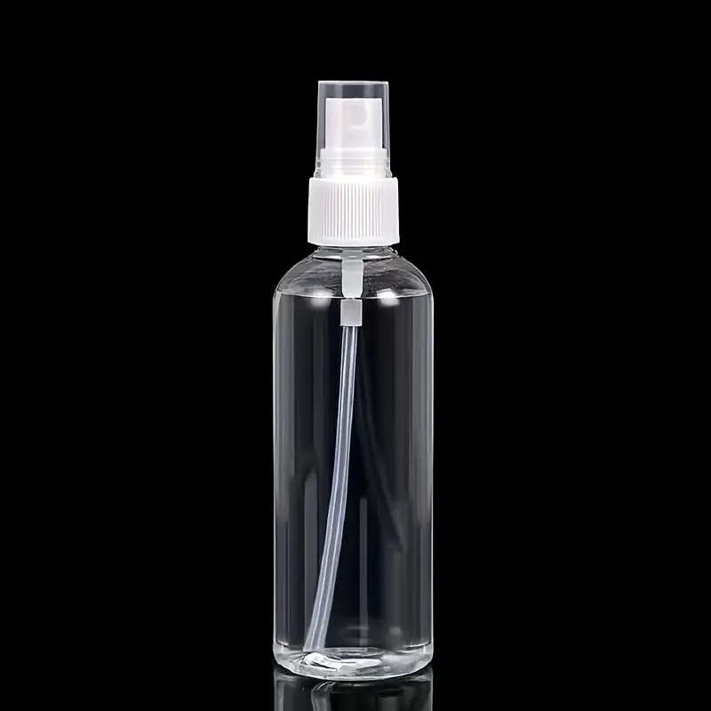 1pc 100ml Plastic Spray Bottle Unscented Refillable Portable Fine Mist Container for Alcohol Cosmeti