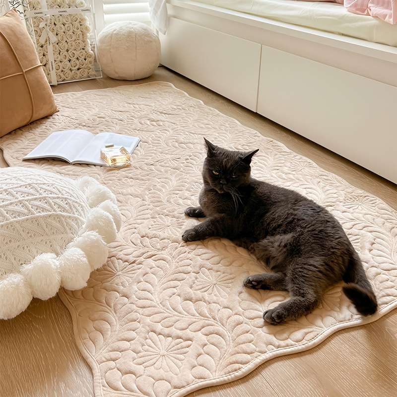 1Pc Beige 35.4x70.9inch 90x180cm Floor Mat