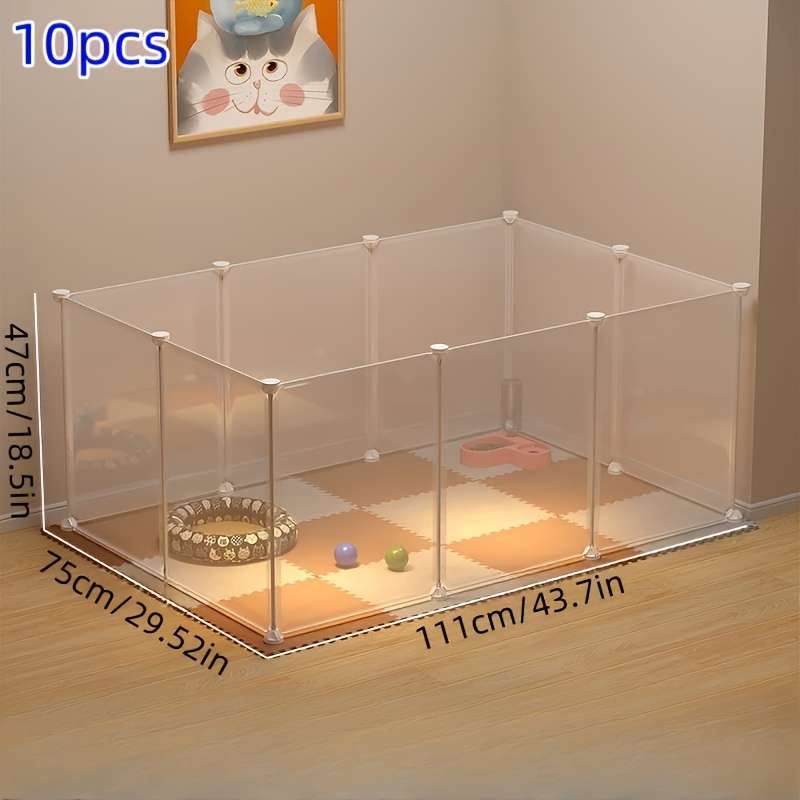 1pc Two doors, white, length 120cm, height 70cm, width 60cm Pet Cage