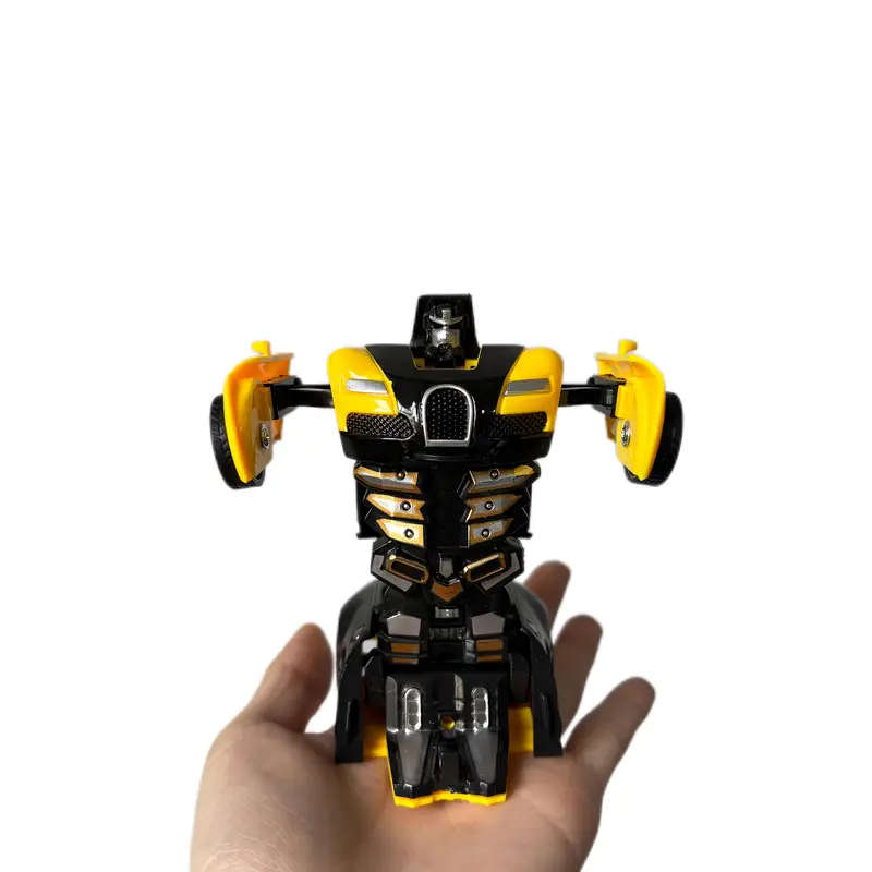 Automatic Button Transforming Car Toy, Featuring Robot Model