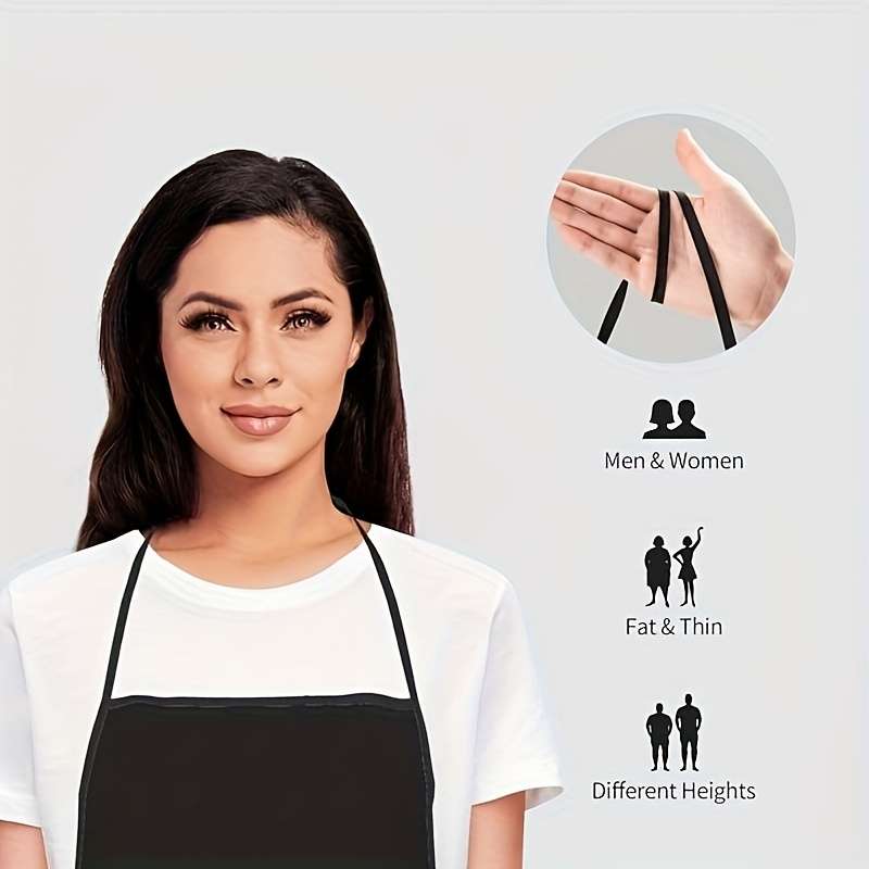 1pc Humorous "I Bake Because Punching People Is Frowned Upon" Apron Black Polyester with Colo