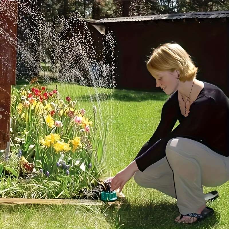 1Pc 360 Degree Automatic Multi Nozzle Sprinkler