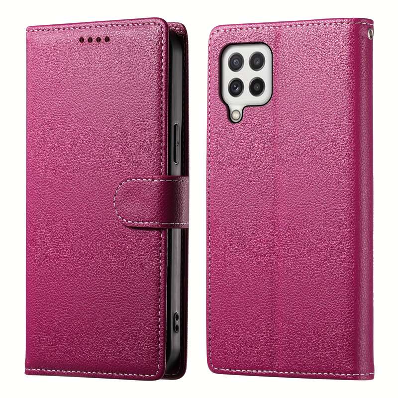 1pc Rose Red For Samsung Galaxy A22 Phone Cases