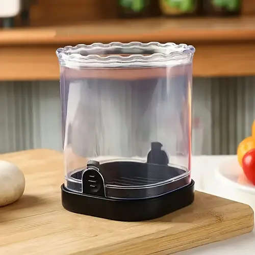 1Pc Creative Stainless Steel Fruit Slicer Durable Manual Push Plate With Rectangular Blades Color Se
