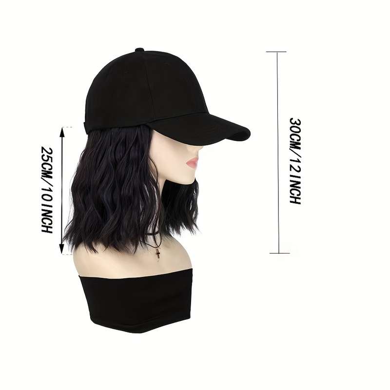 1Pc Brown And Black Curly Hair 25.4cm Fashion Design Wig