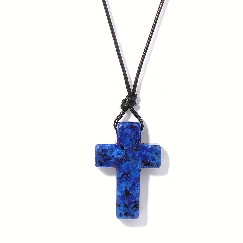 1 Piece Black Onyx Jesus Theme Pendant