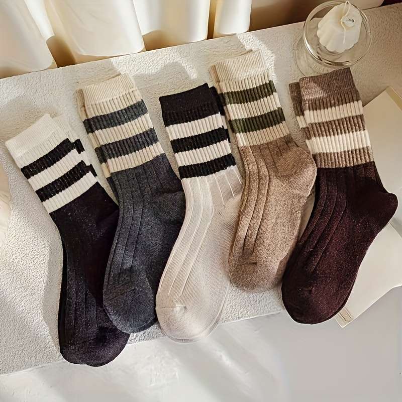 Sock Mixed Color   5 Pairs  One Size