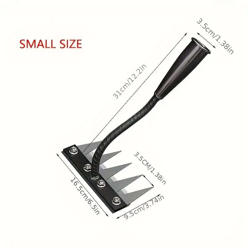 1 Pack Heavy Duty Manganese Steel Garden Hoe