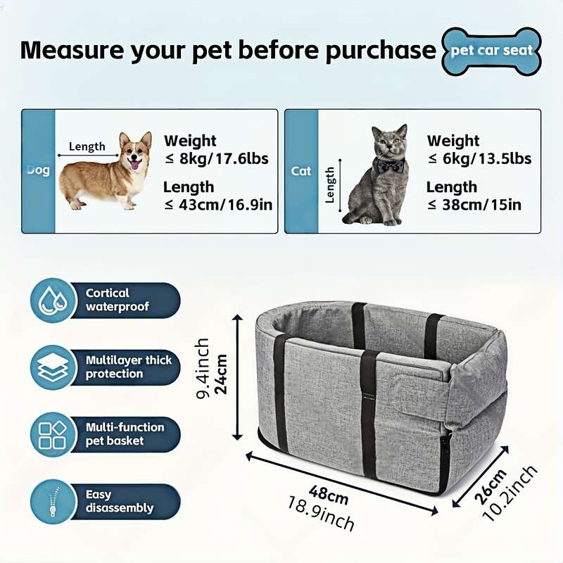 1pc grey Pet Bag