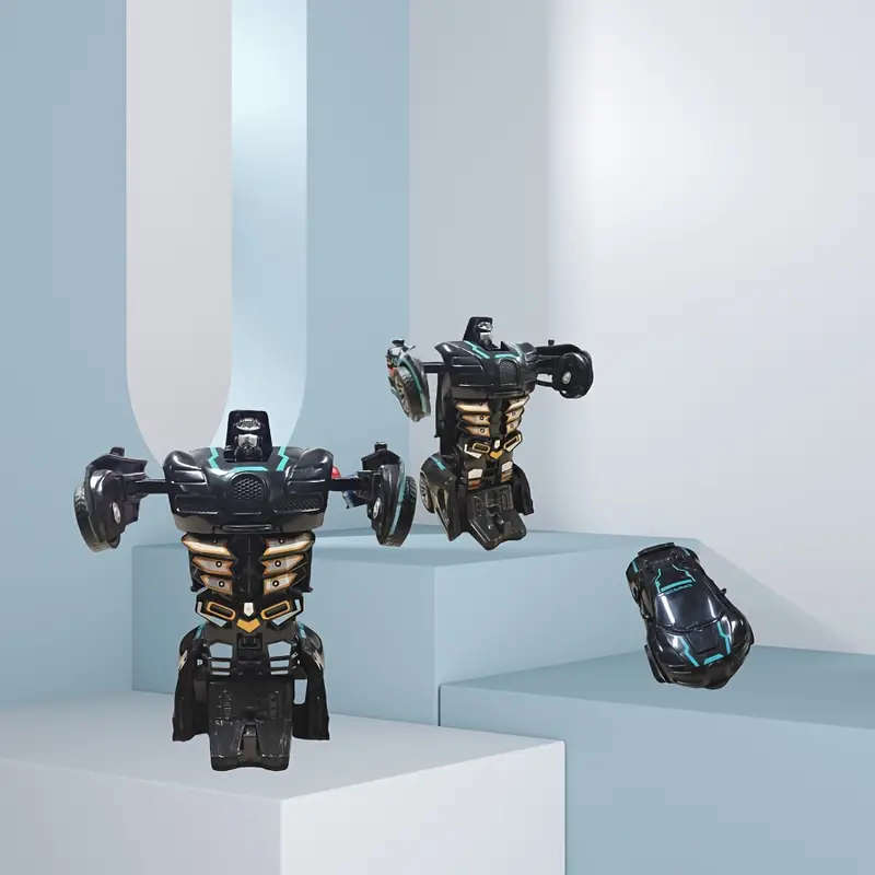 New Cool Deformation Mecha Toy Car Youngsters's Inertia Collision Deformation Toy Car