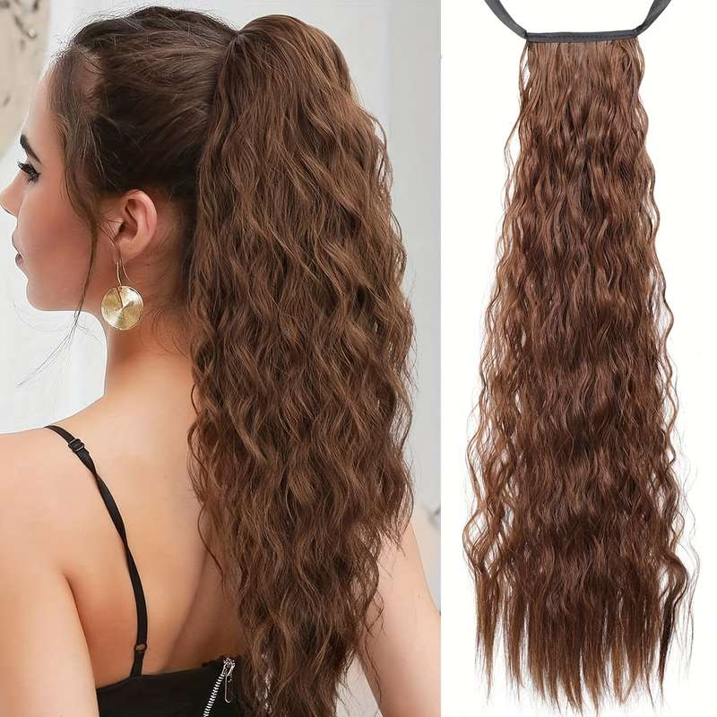 1Pc Black 40.64cm Fashion Design Wig