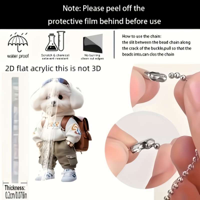 1pc 2D Flat -printed wall decorations not 3D KuGou acrylic Perfectly suitable for car mirrors k